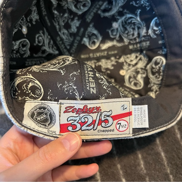 Zephyr 32/5 Chopped San Jose sharks hat size 7 1/2 - Picture 9 of 16